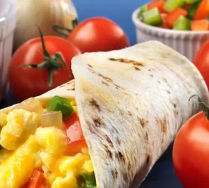 Read more about the article Sunday – Egg and Veggie Breakfast Burrito